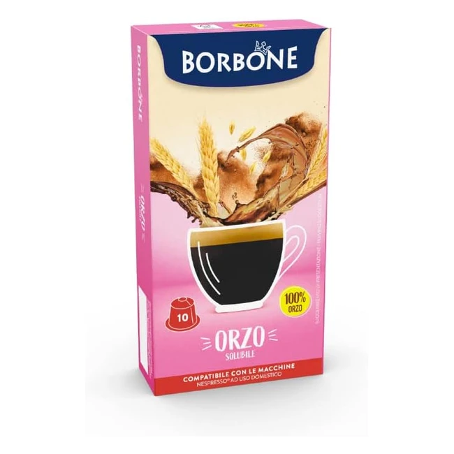 Caff Borbone Orzo Solubile 60 Capsule - 6 Confezioni da 10 - Compatibili Nespr