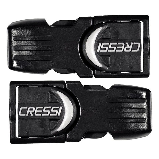 Cressi Ricambi Buckles Coppia per Pinne da Immersione - Alta Qualit