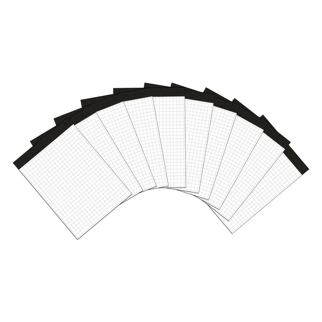 Landre Pack 10 Notizblcke ohne Deckblatt 60g 50 Blatt A6