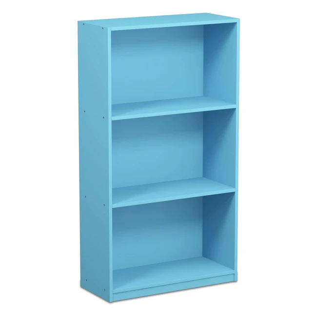 Estantera Furinno de 3 Niveles Azul Claro - Diseo Funcional y Resistente