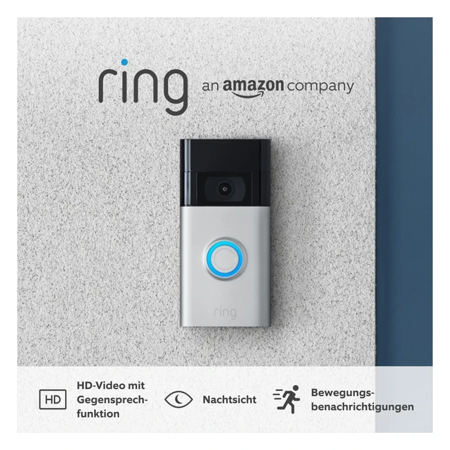 Ring Amazon Video Doorbell 1080p HD - Einfache Installation  30 Tage Testzeitra