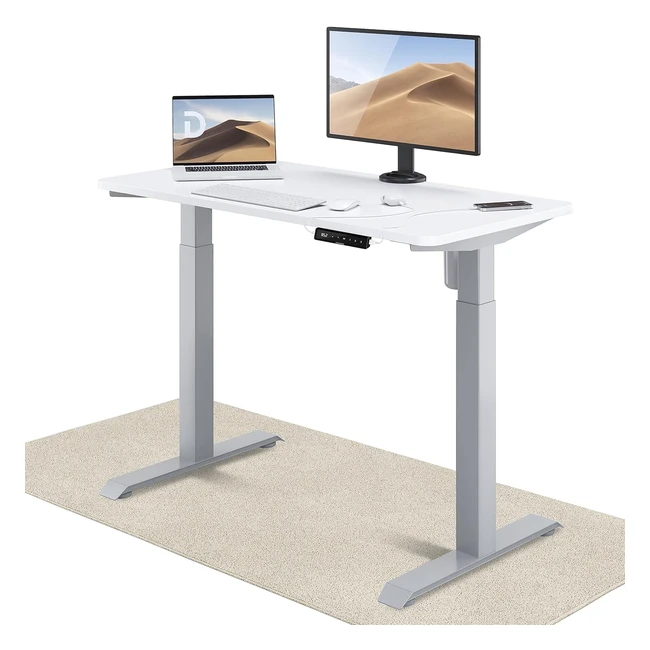 Hhenverstellbarer Schreibtisch 120 x 60 cm von Desktronic - Elektrisch Touchs