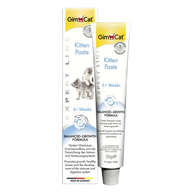 GimCat Expert Line Kitten Paste 50g - Frderung der Entwicklung junger Katzen