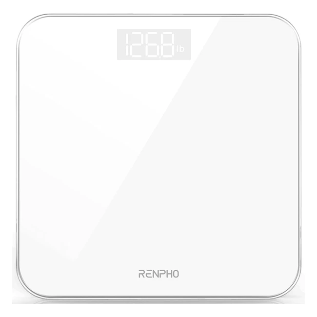 Bscula Digital Renpho Alta Precisin 180kg400lb Blanco Core 1S