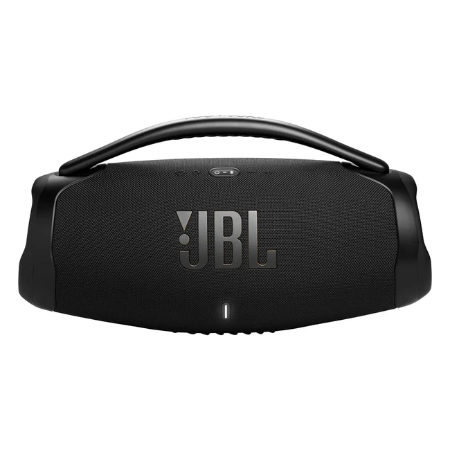 JBL Boombox 3 WiFi Kabelloser Lautsprecher mit Bluetooth und WiFi Schwarz