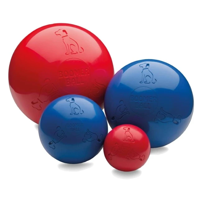 Boomer Balle pour Chien Indestructible 20cm Rouge ou Bleu