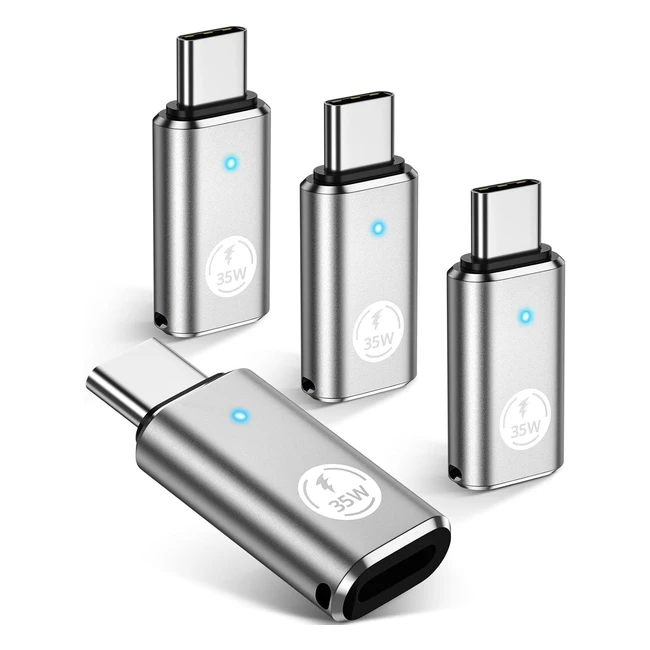 Adaptador Cargador Lightning a USB C PD35W para iPhone 15 Samsung - Hancenda 4Pack