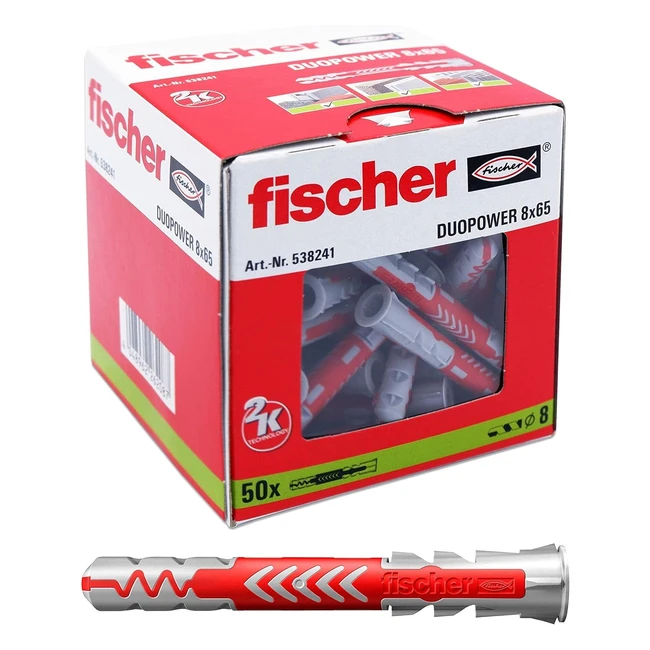 Fischer Duopower 8 x 65 Universal Dbel - Packung mit 50 Stck
