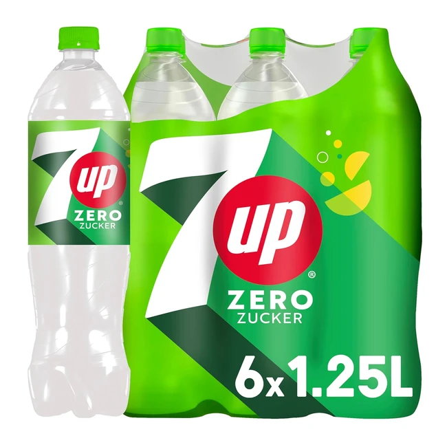 7up Zero Zuckerfreie Limonade - Fruchtigfrisch 100 recyceltes Material - 6 x 1