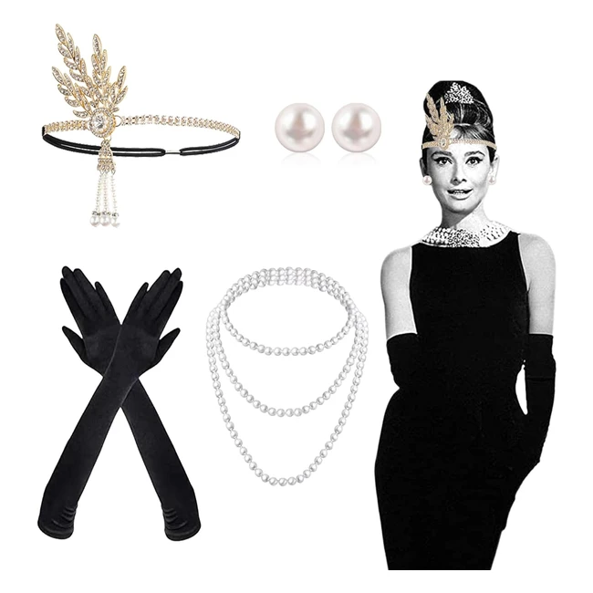 Accessori anni 20 donna - Costume Charleston - Grande Gatsby - Halloween