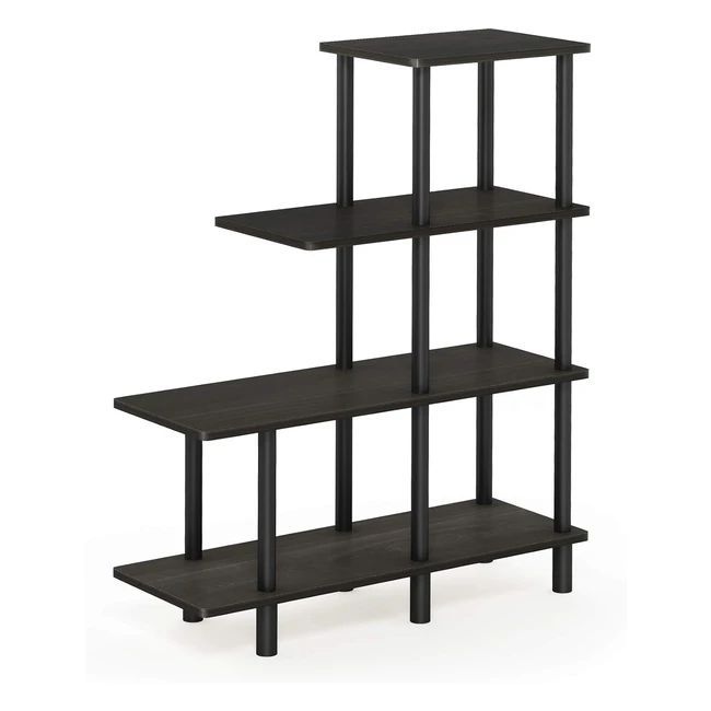 Scaffale Furinno Turn-N-Tube a 4 Piani Legno Espressonero - Facile da Pulire