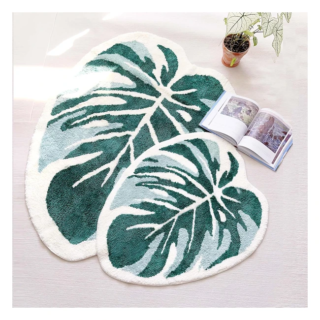 Tappeto Bagno Verde Grandetappeto da Bagno Antiscivoloultra Morbido 70x92cm Mons