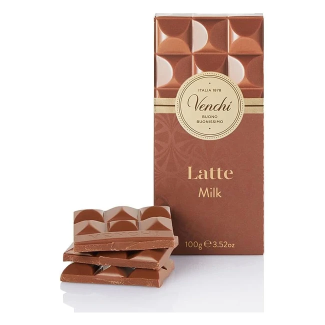 Venchi Tavoletta Cioccolato Latte 100g Senza Glutine - Gusto Caramello e Toffee