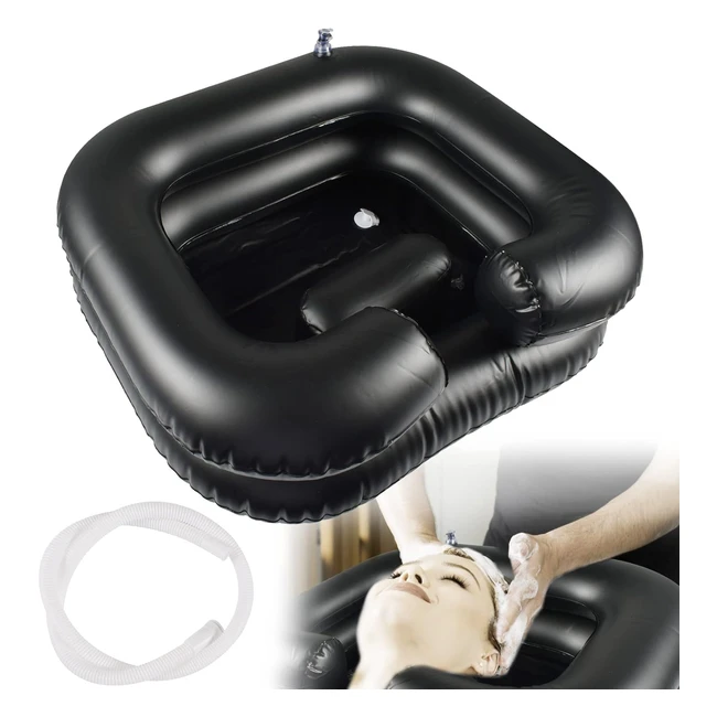 Lavabo Gonfiabile per Capelli - Bacino Portatile PVC - Ref12345 - Morbido e Con