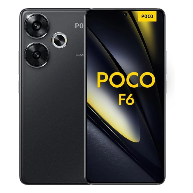 Poco F6 Snapdragon 8 Gen 3 120Hz AMOLED 8GB256GB Noir - Double Camra 50MP avec