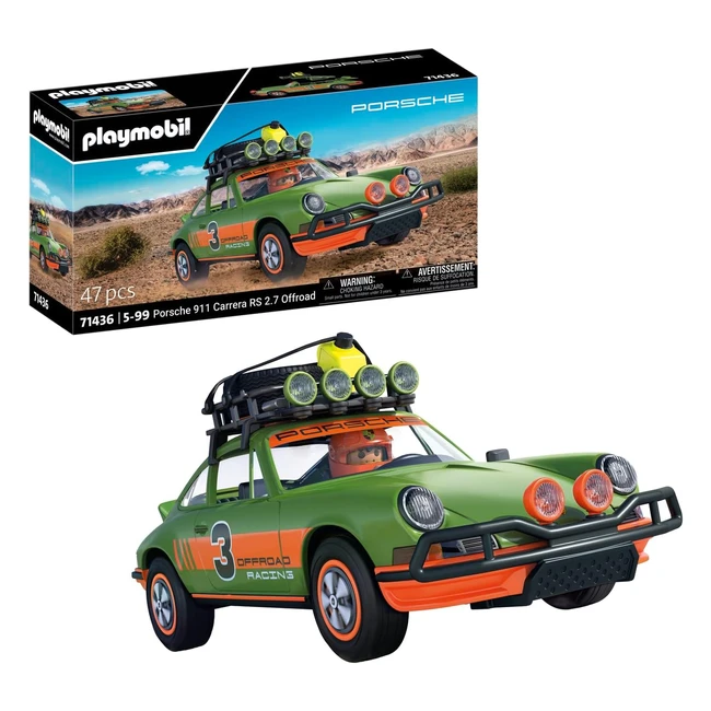 Playmobil Porsche 71436 Porsche 911 Carrera RS 27 Offroad - Coche Coleccionable 