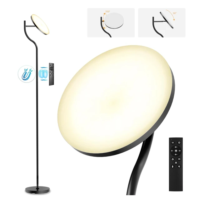 FIMEI Lmpara de Pie 350 Rotacin Vertical 90 Control Remoto 3000k-6000k 3