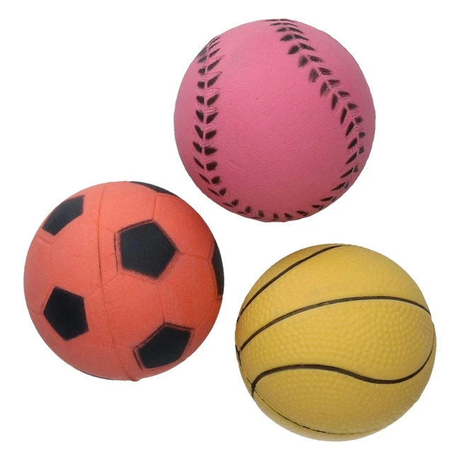 Rosewood 3pk Rubber Balls for Ultimate Dog Play