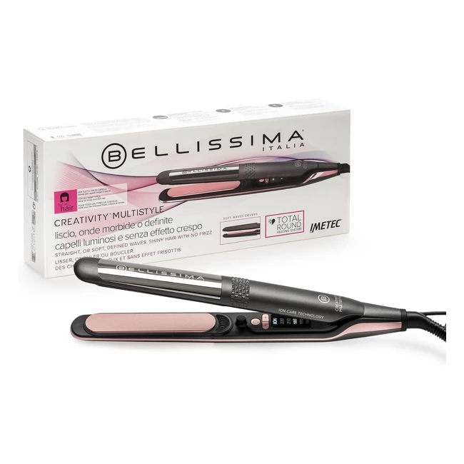 Piastra Imetec Creativity Multistyle - Lisci o Mossi - Ceramica e Diamante - 5 T