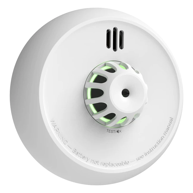 Xsense drahtloser vernetzter Hitzemelder mit versiegelter 10-Jahres-Batterie und einfacher Installation XH02M Packung von 1