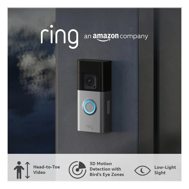 Ring Battery Video Doorbell Pro by Amazon - Wireless HD Camera with 3D Motion De