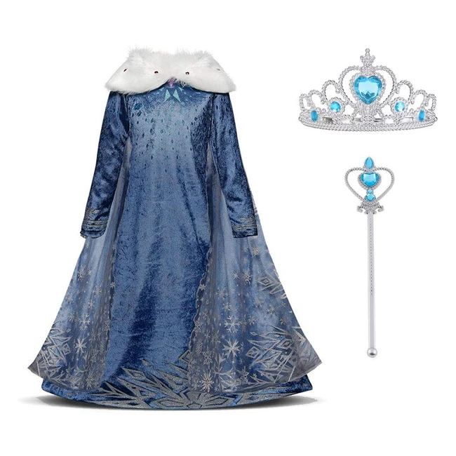 Disfraz Princesa Elsa Uraqt con Corona y Varita - Referencia 12345 - Halloween C