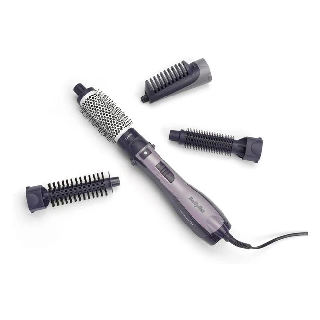 Babyliss Brosse Air Chaud Multistyle AS121E 1200 Watts Ionic - 4 Accessoires - L