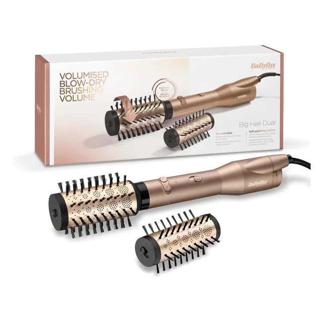 Babyliss AS952E Brosse Soufflante Rotative Big Hair Dual Or 650W