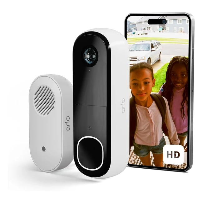 Arlo HD Video Türklingel mit Kamera kabellos WLAN Doorbell Bewegungsmelder 2-Wege-Audio Ring Sirene