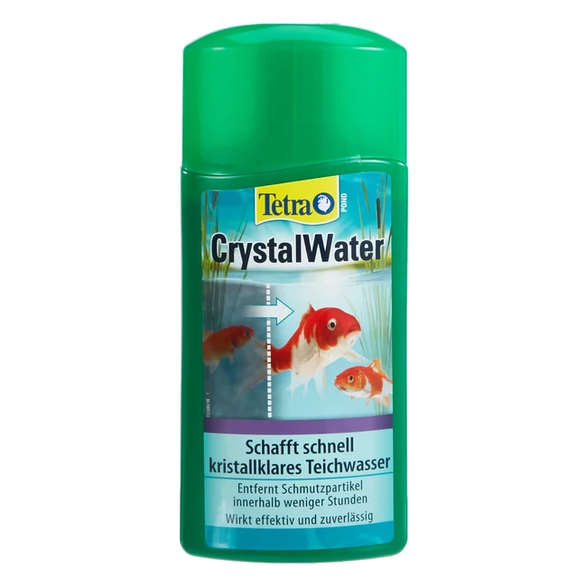 Tetra Pond Crystal Water Clears Dirty Water 500ml - Fast-Acting Formula