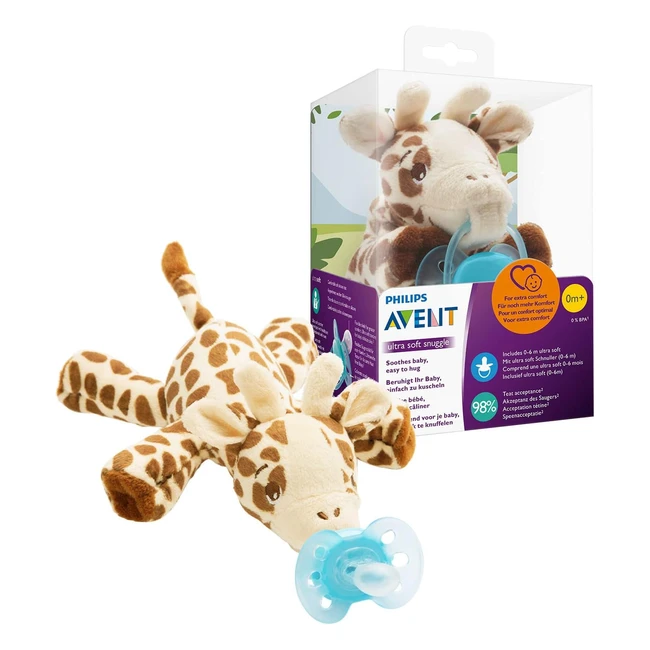 Philips Avent Giraffe Snuggle Baby Comforter  Ultra Soft Soother  Cozy  Comfo