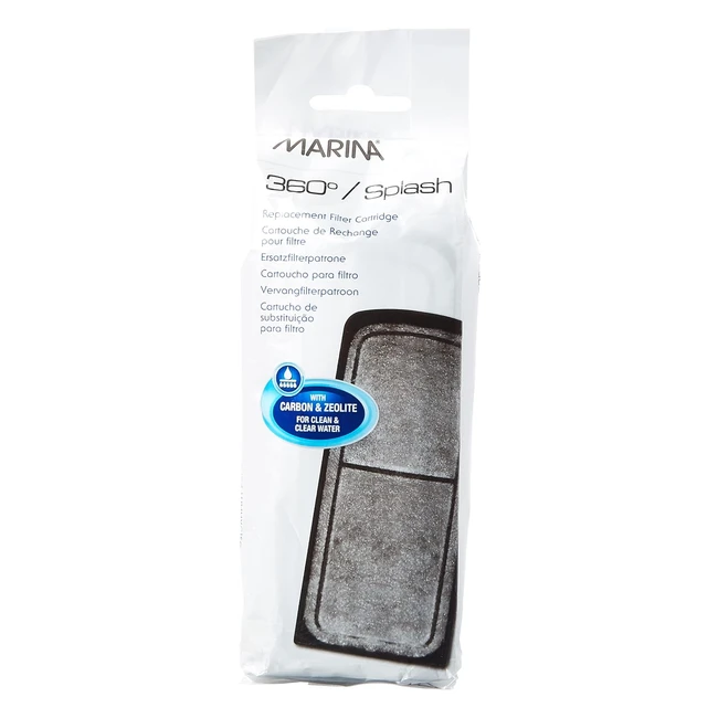 Marina 360 CarbonZeolite Cartridge Pack of 4 - Clean  Clear Water
