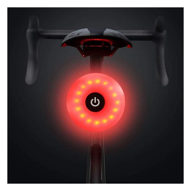 Luz Trasera Bicicleta Wasaga LED USB Recargable Impermeable - 5 Modos