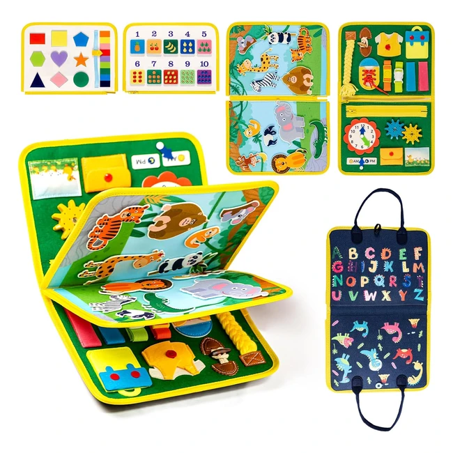 Giochi Montessori Busy Board UPING 2 3 4 Anni Sensoriale Educativi Regalo Bambin
