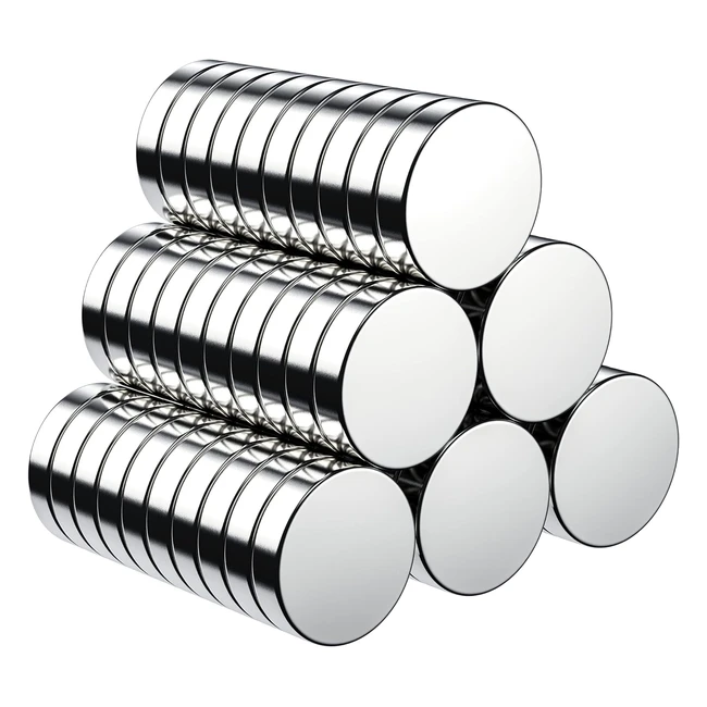 Busatia Imanes Nevera 60 Piezas 10x2mm Alta Adherencia con Caja de Almacenamient