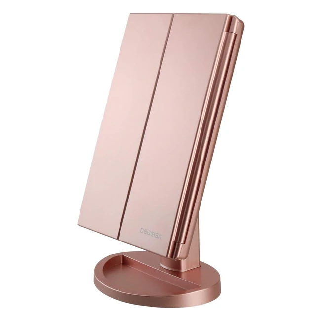 Espejo de Maquillaje LED con Ampliacin 1x 2x 3x Plegable - Marca XYZ