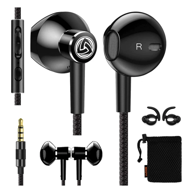 Auriculares In Ear Ludos Specta con Cable y Micrfono - Garanta 5 aos - Gra