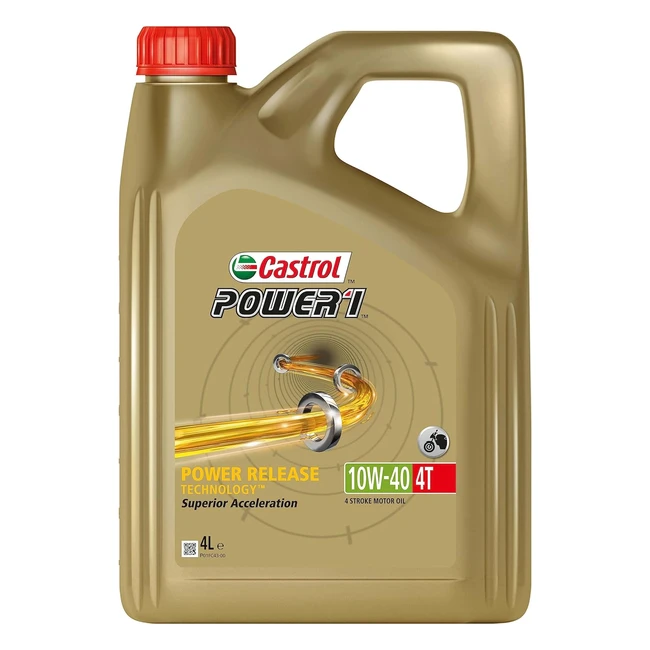 Castrol Power1 4T 10W40 4Takt Motorenöl 4L - API SN JASO MA2