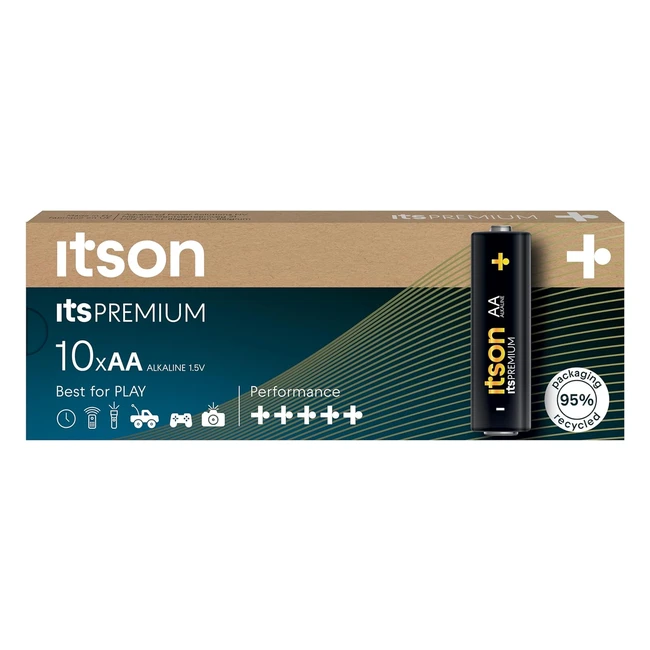 Batterie alcaline ItsOn AA Premium LR6IPR10CP - Confezione da 10