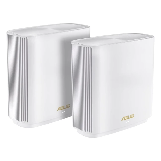 Asus ZenWiFi XT9 AX7800 Set of 2 White Router 4G 5G Wholehome Triband AI Mesh Wi