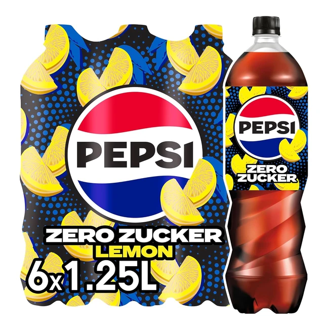 Pepsi Zero Sugar Lemon - Erfrischendes koffeinhaltiges Cola mit Zitronengeschma