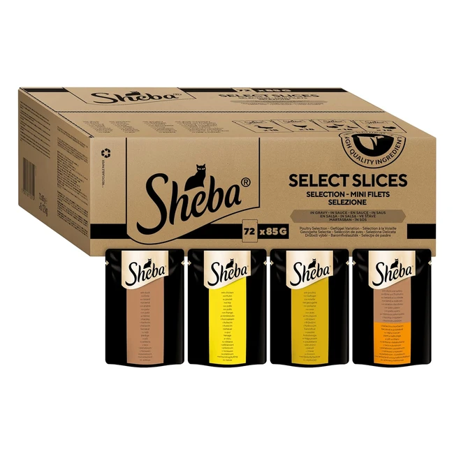 Sheba Selection in Sauce Katzenfutter mit Geflgel in Sauce fr erwachsene Kat