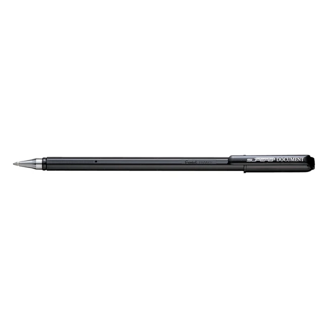 Penna a Sfera Pentel BK77MDK Superb Nero - Confezione da 12 - Punto 1mm