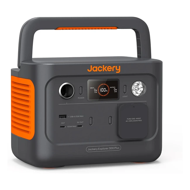 Jackery Explorer 300 Plus Tragbare Powerstation 256 Wh Solargenerator