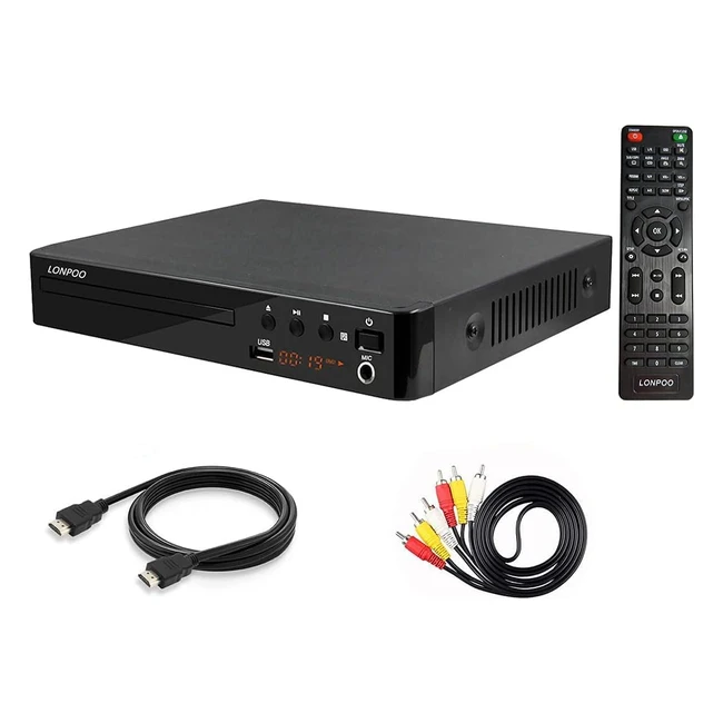 Reproductor DVD Full HD 1080p HDMI USB Multi Region Code Zone LP099