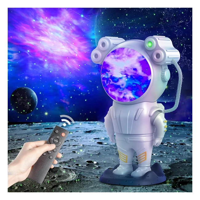 Proyector Estrellado Astronauta Nebulosa Control Remoto Temporizador