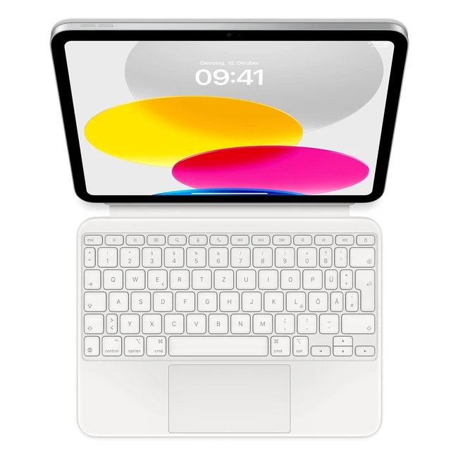 Apple Magic Keyboard Folio fr iPad 10 Generation - Komfortables Tippen Multi
