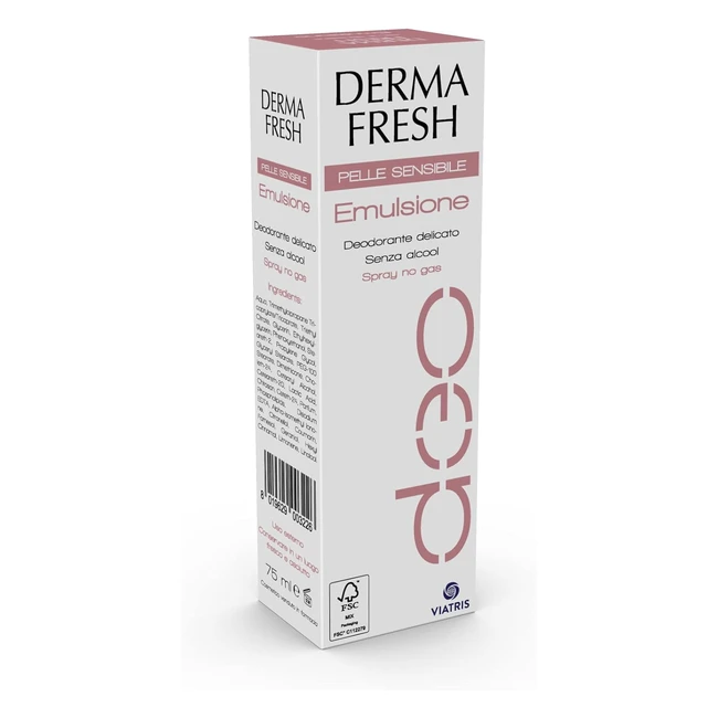 Emulsione Deodorante Delicata Dermafresh Pelle Sensibile 75ml