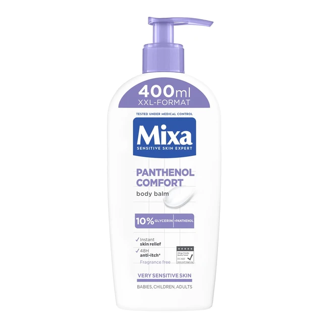 Mixa Panthenol Body Lotion XXL - Beruhigender Balsam fr empfindliche Haut - Re