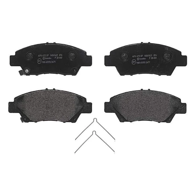 Pastiglia Freno Brembo P 28 050 - Anteriore - Sistema Frenante Akebono - WVA 249